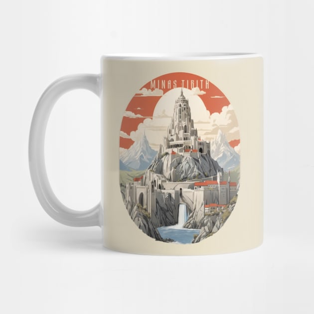 Retro Design Minas Tirith by huefinder